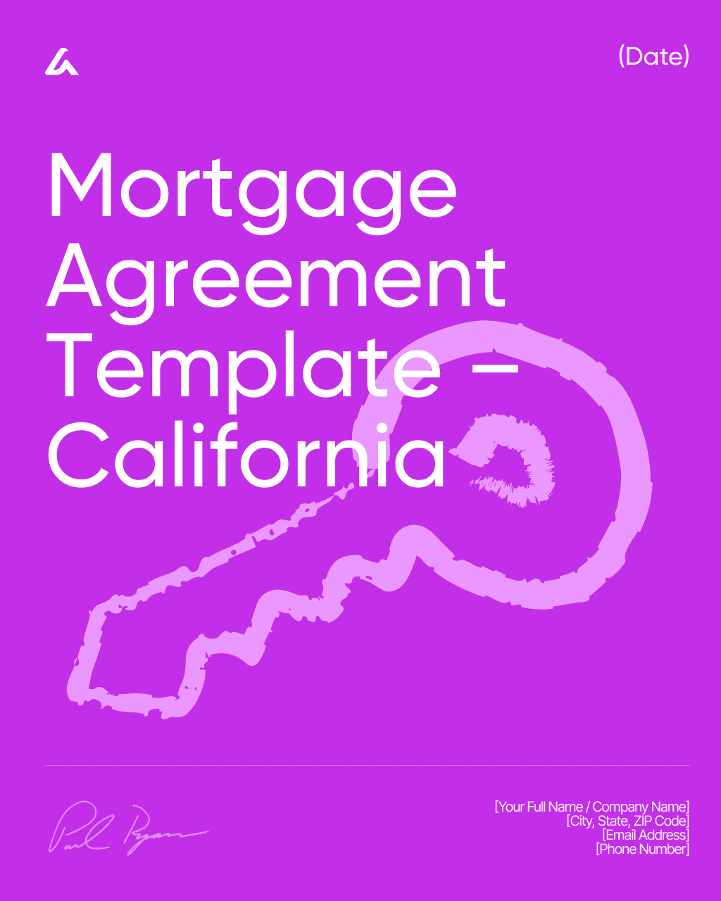 Mortgage Agreement Template – California