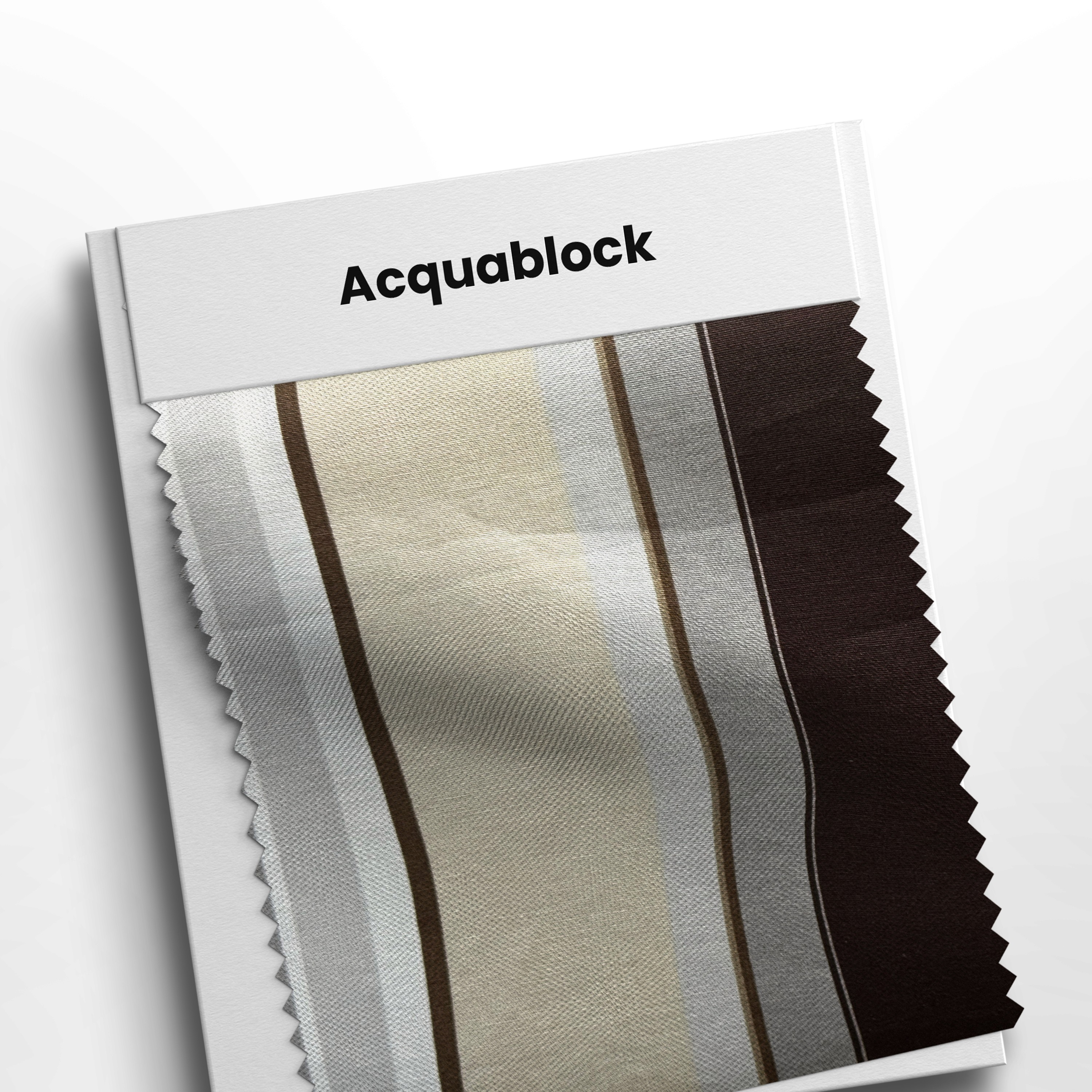 mostruario com tecido acquablock zagora tauri 