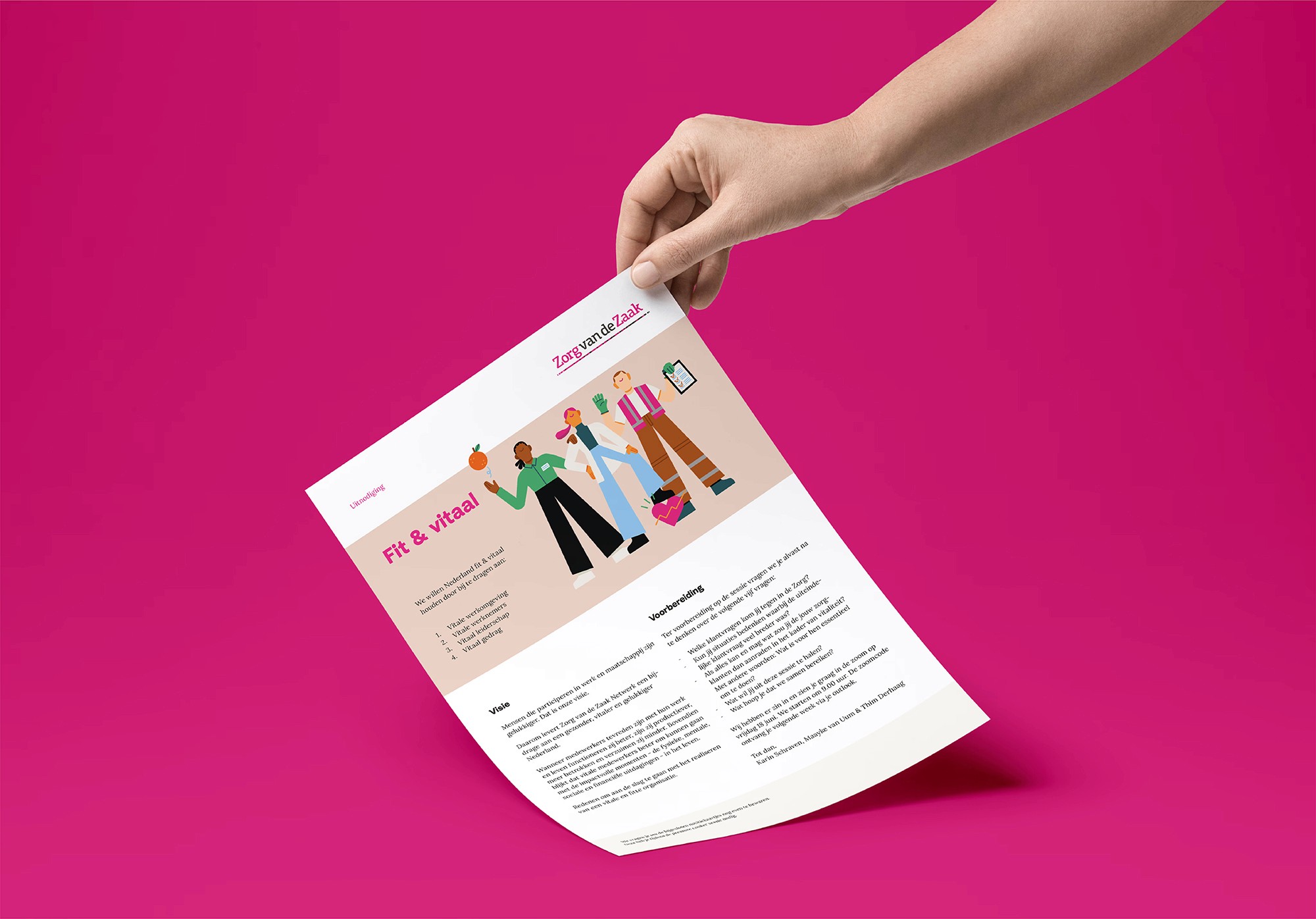 Grafisch ontwerp Zorg van de Zaak whitepaper