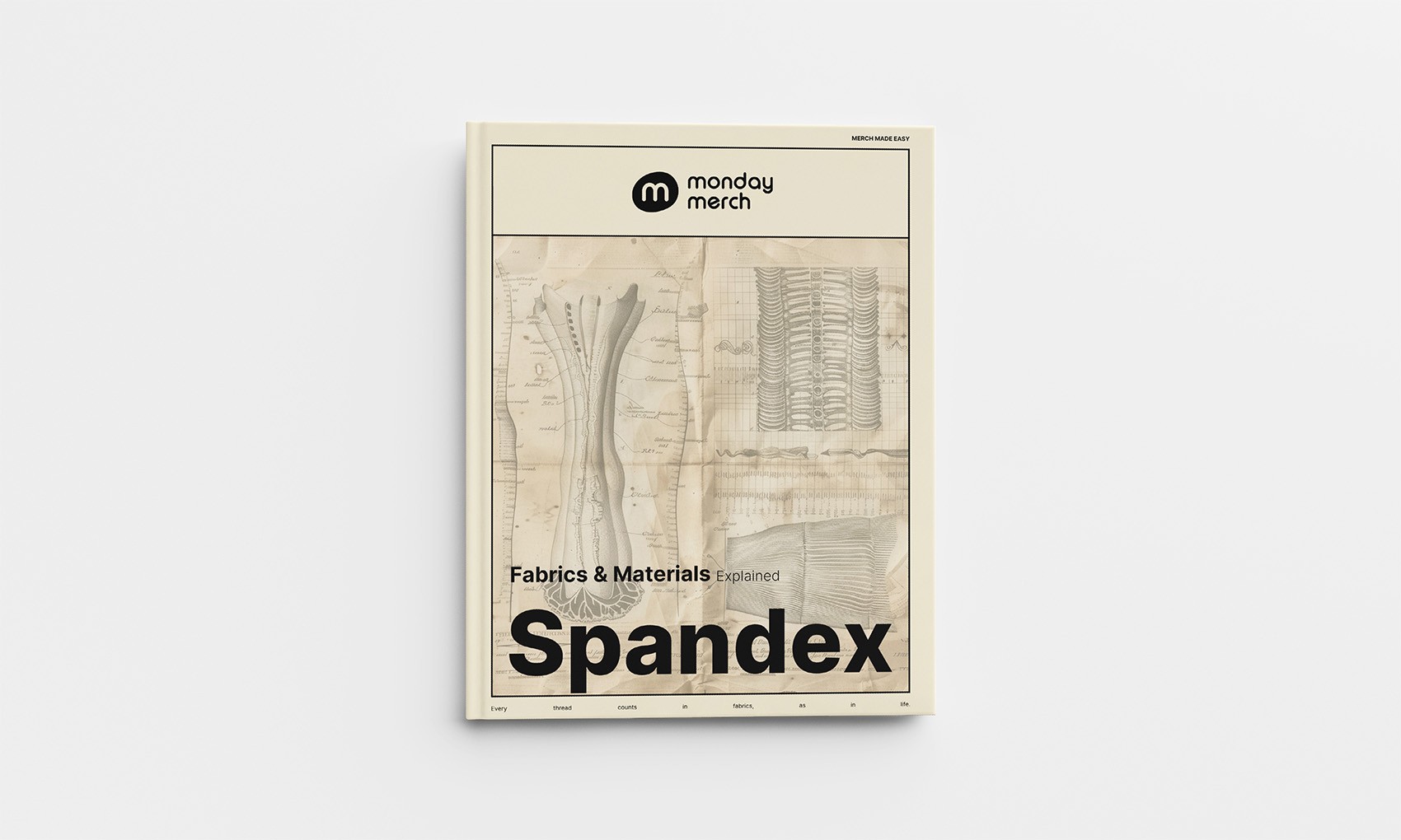 Monday Merch Tissus et matériaux Livre Spandex