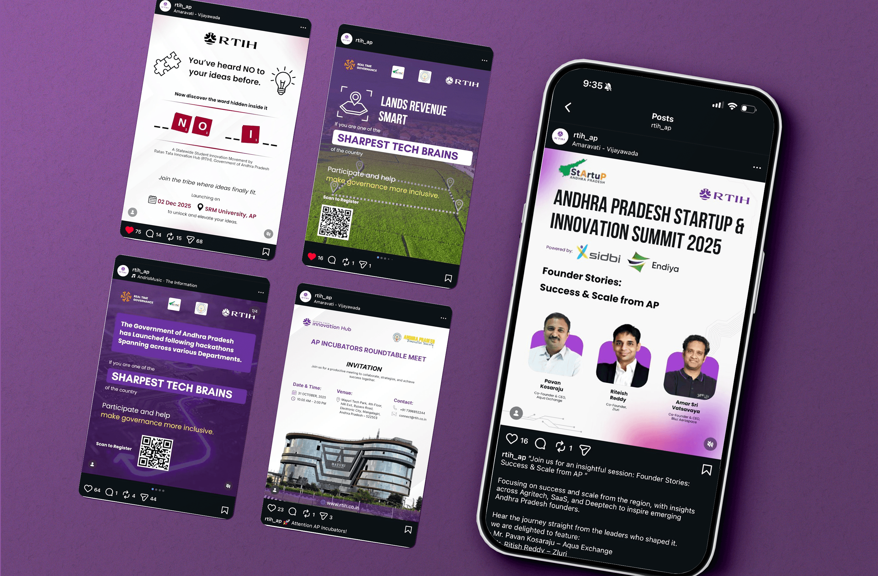 Designed to engage diverse innovation audiences across regions and programs. Clear messaging and strong hierarchy ensured relevance, reach, and consistency at scale.