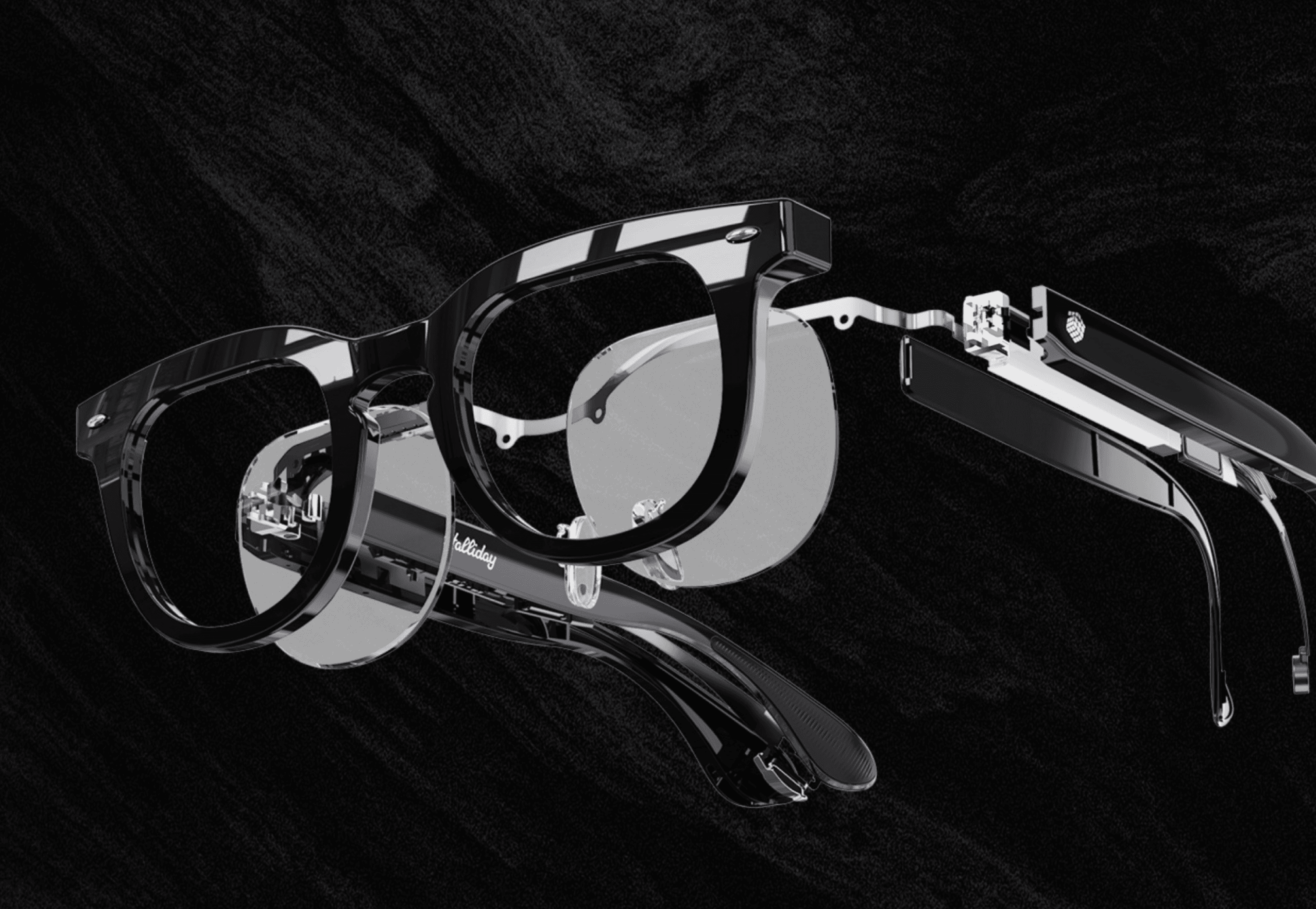 male wearing a VR with a blue background