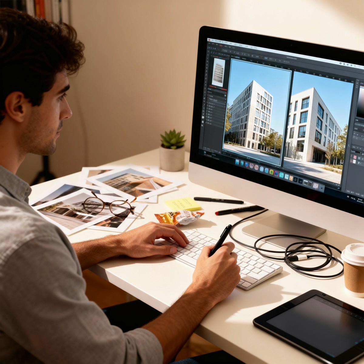 illustration sur la post-production informatique