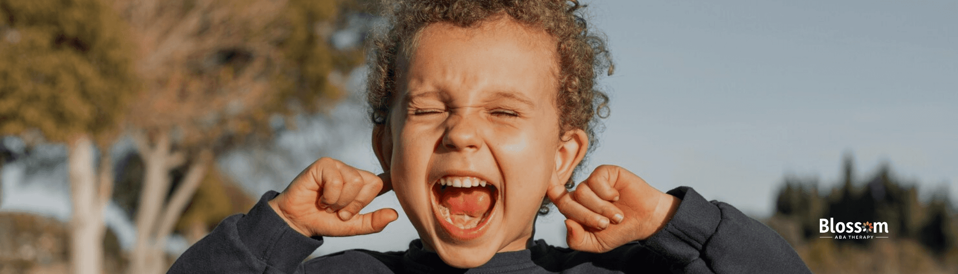 An autistic child shouting