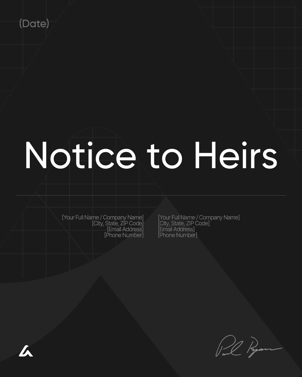 Notice to Heirs