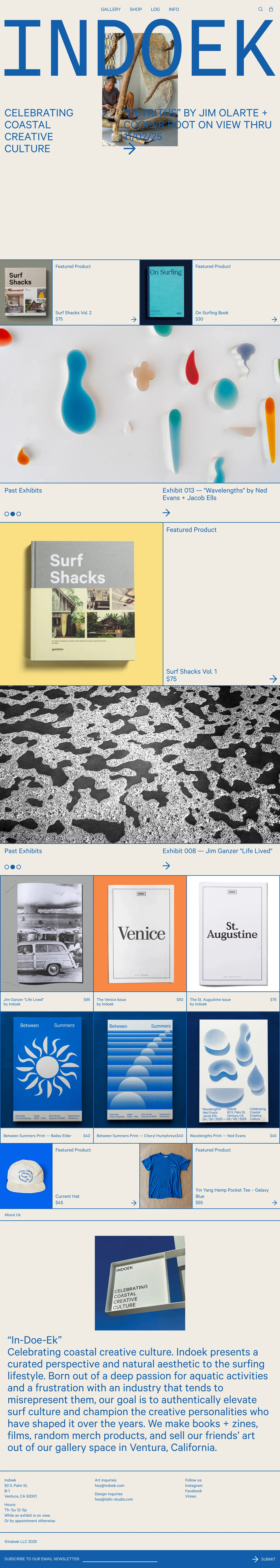 Indoek is a platform that connects designers and creators with unique products and inspirations for their projects.