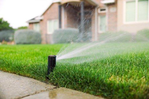 Homeowner testing drip irrigation system