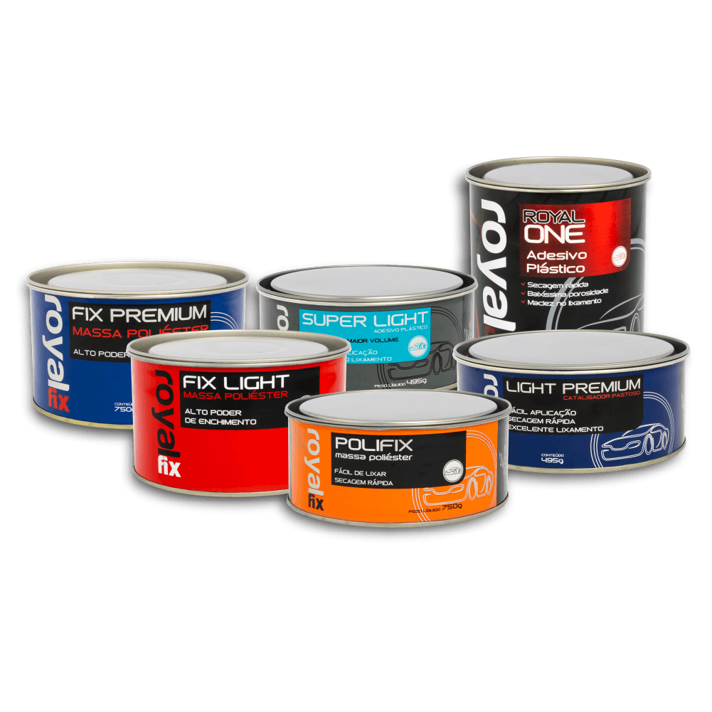 linha massas poliéster royal fix