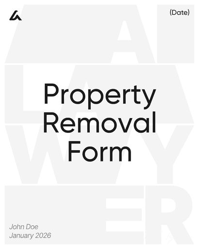 Property Removal Form