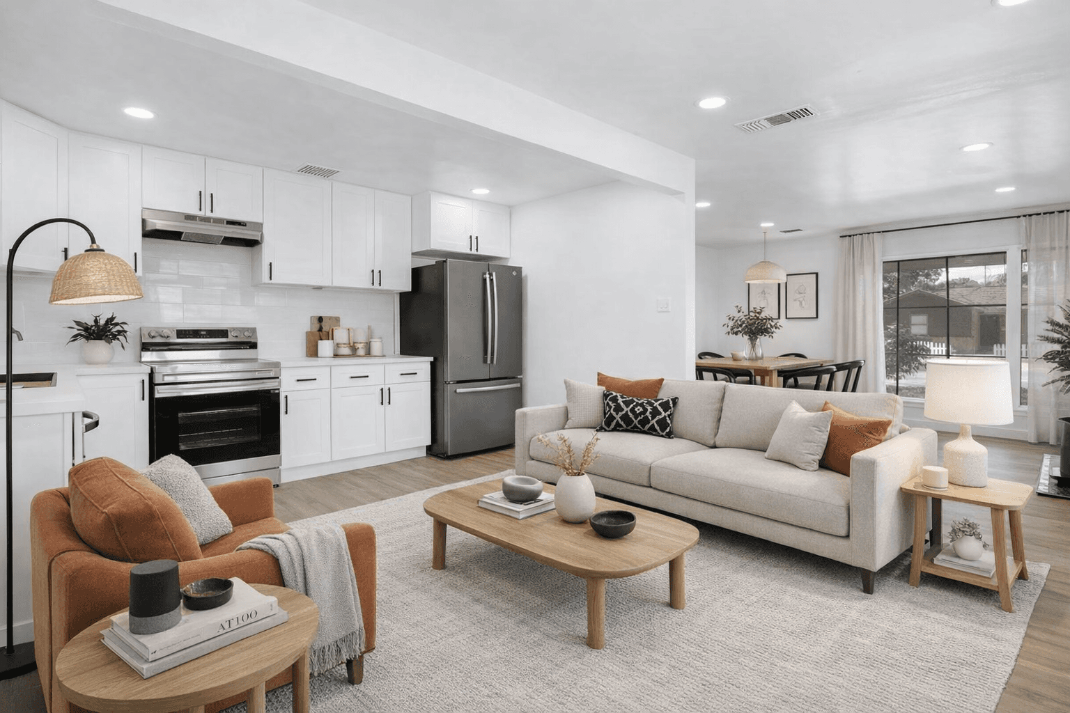 house interior with sunlight
