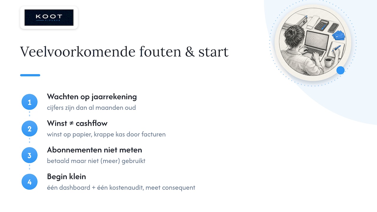 Wat wij in de praktijk het vaakst zien misgaan — overview diagram