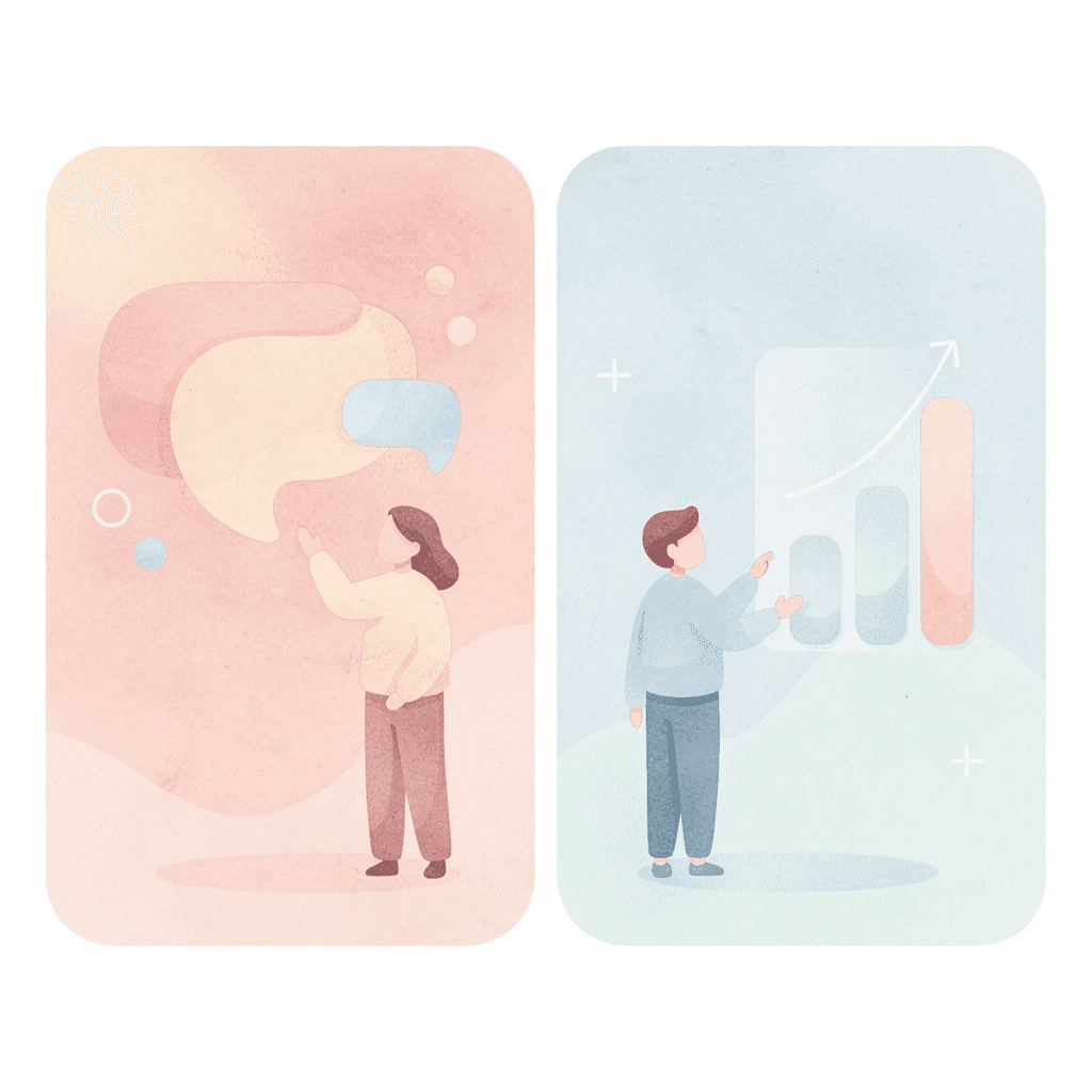 Split scene comparing generic study schedules with targeted practice approaches