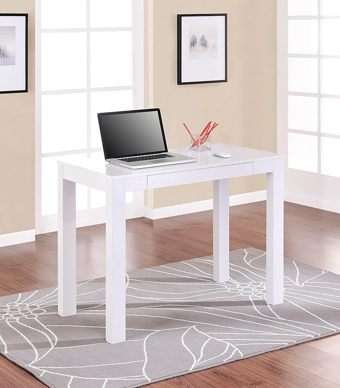 Designed with versatility in mind, the white parsons desk adapts to your needs effortlessly.