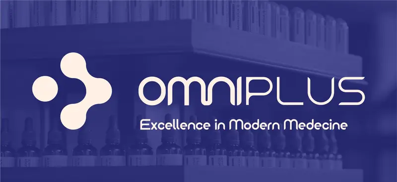 omniplus health care modern medecine brand identity logo branding graphic design design modern minimal profession digital creative agency marketing advertising mauritius