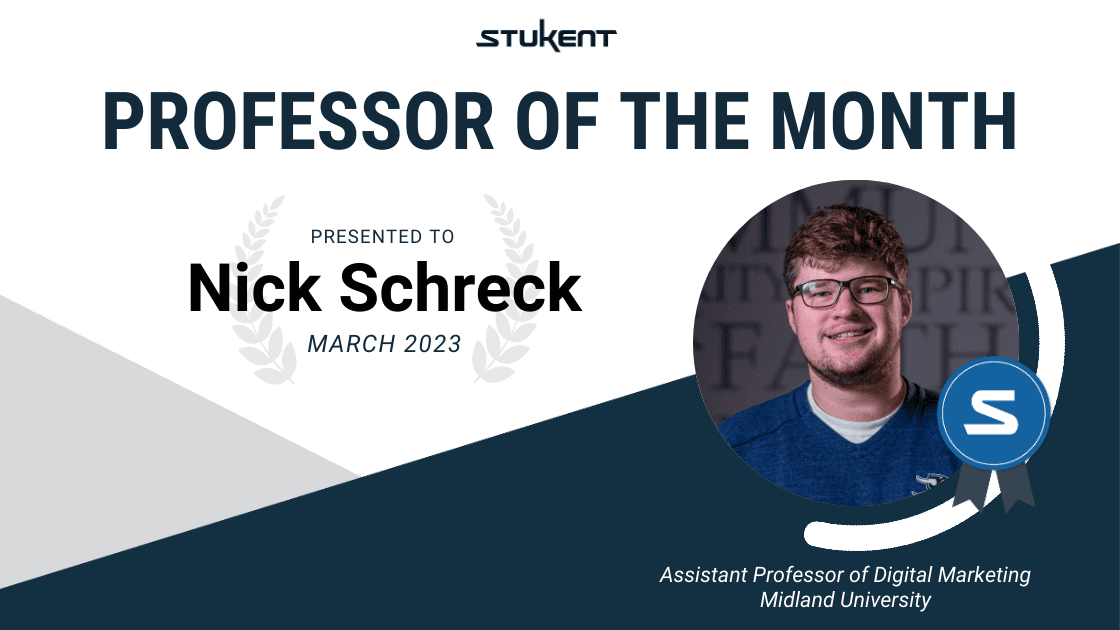 Professor of the Month: Nick Schreck - March 2023