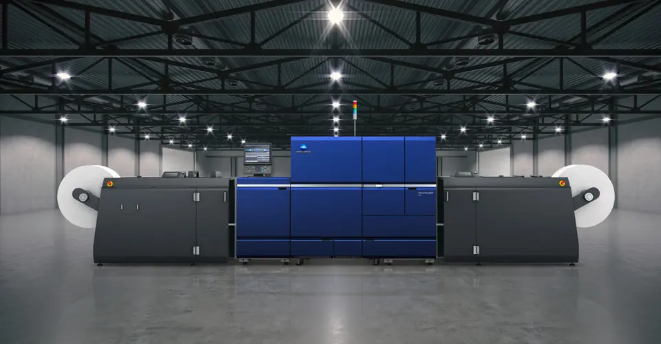A color machine in an office setting