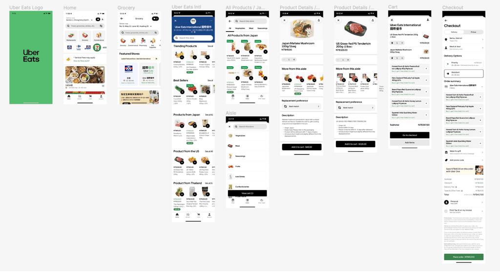 Low-fi wireframes