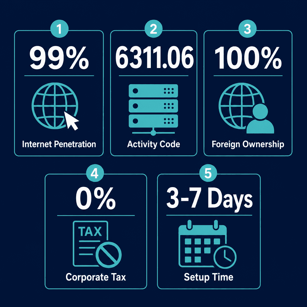 Infographic: Web Hosting Business License in Dubai