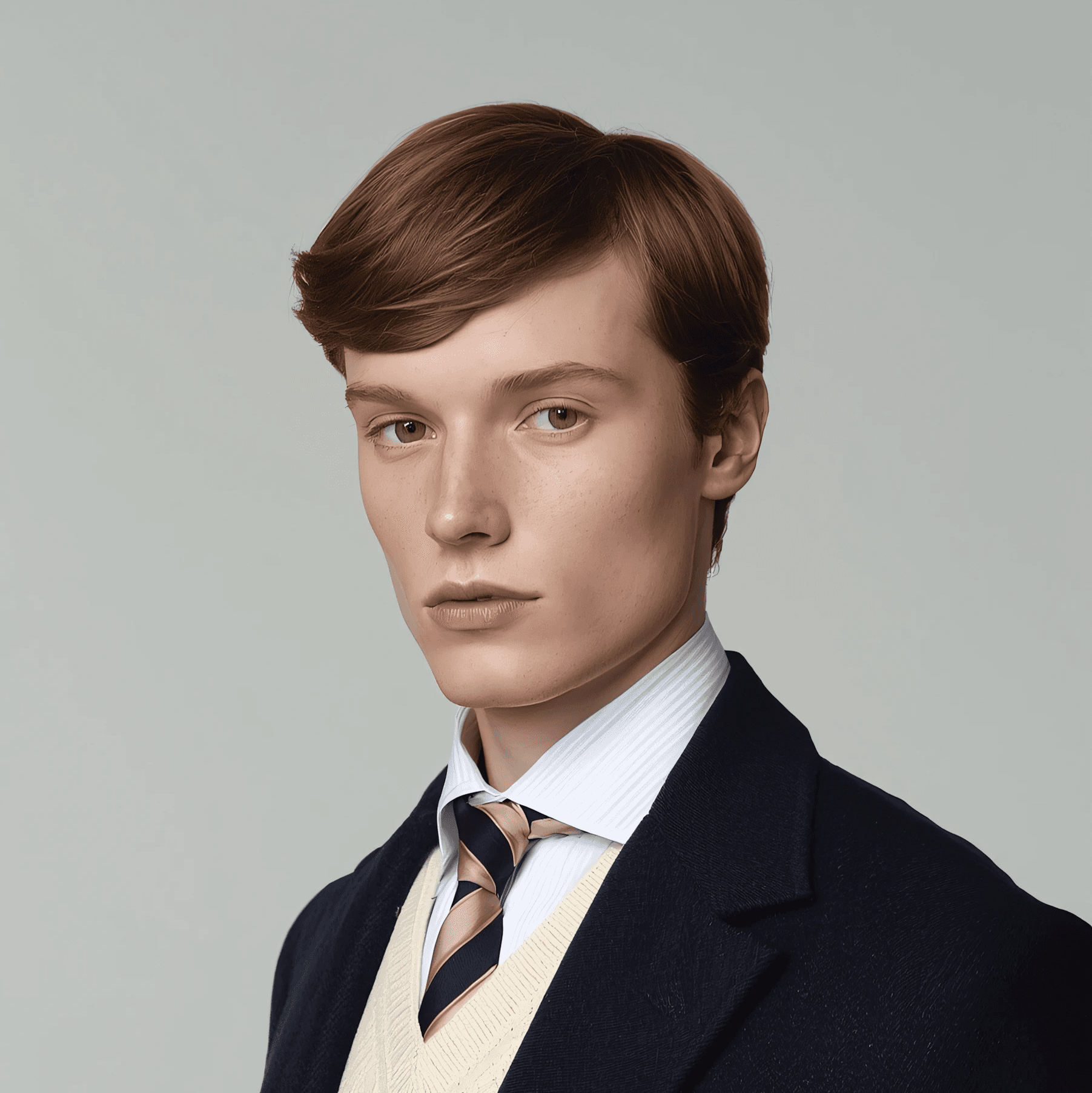 Formal Portrait of a man in a black suit.