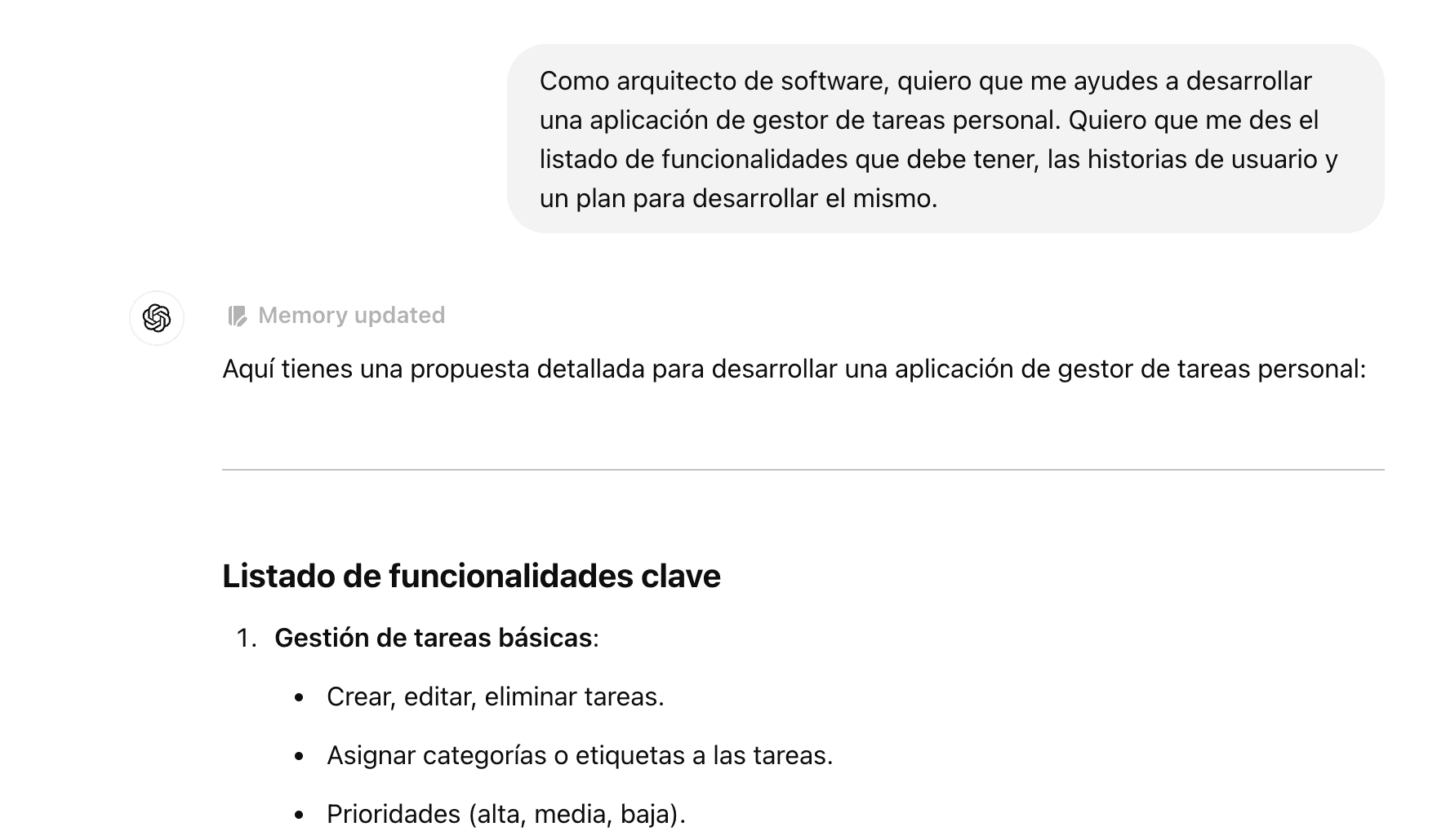 Redacta los prompts para Bolt.new con ChatGPT o Claude