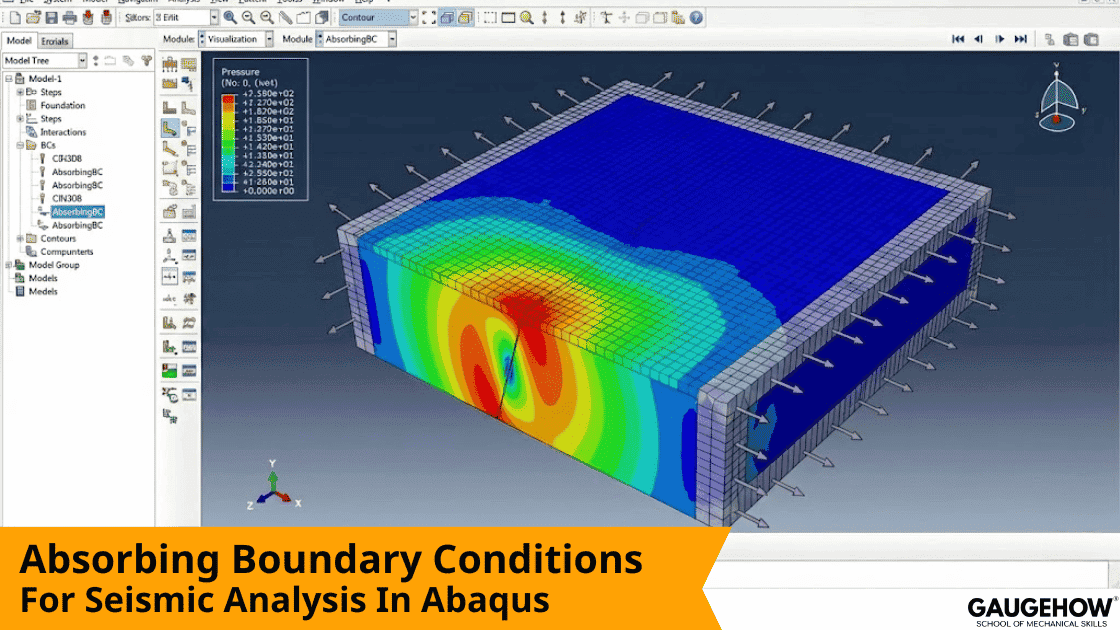 Abaqus absorbing boundary conditions seismic model