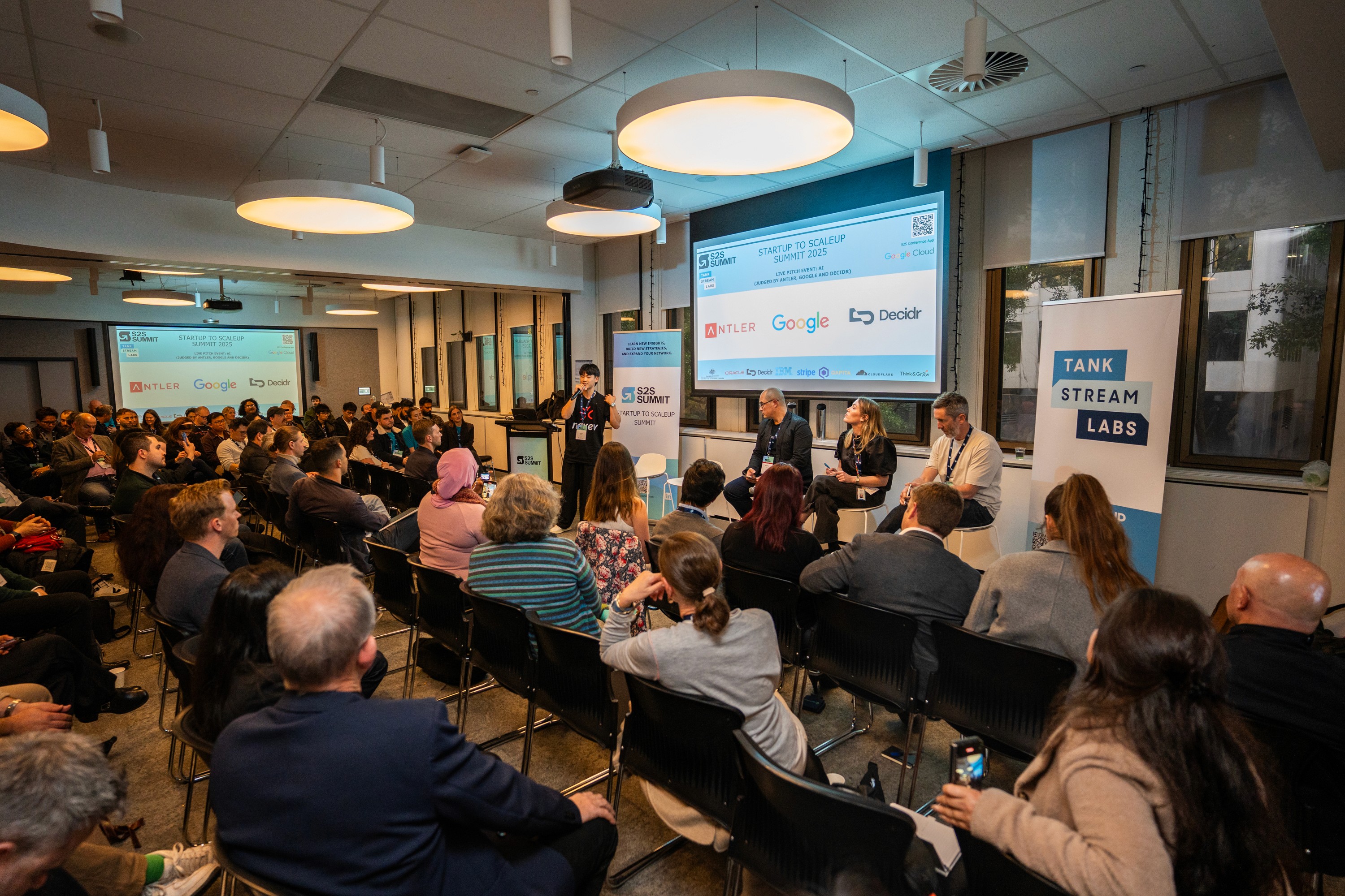 Concetrated triathlete grayscale