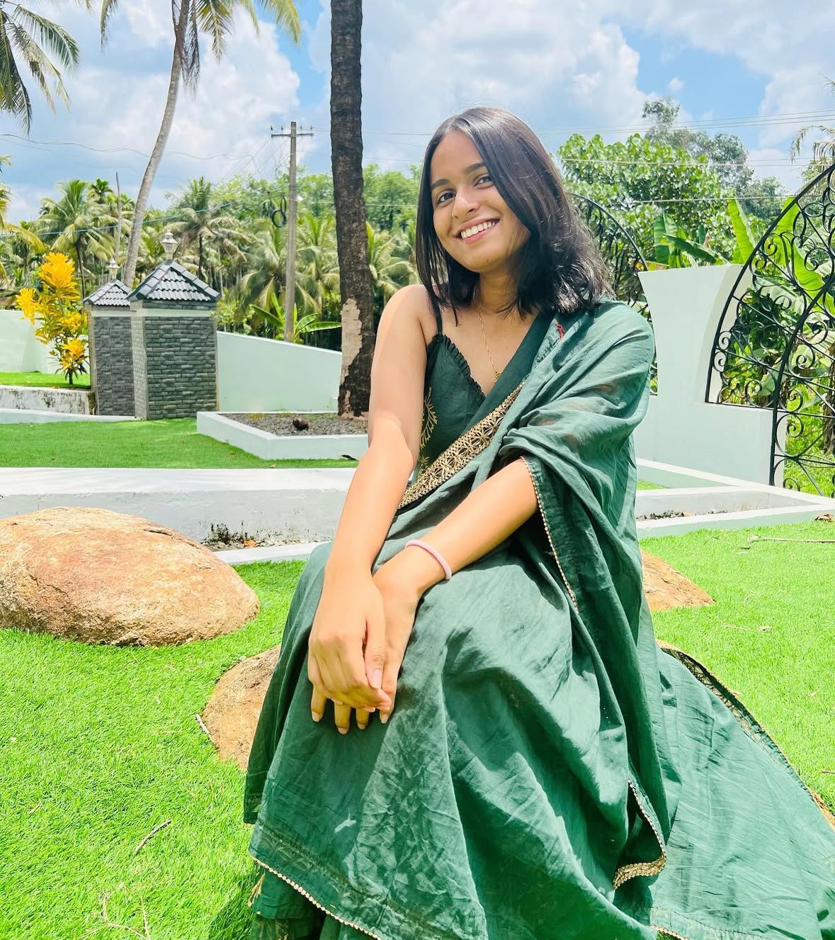 Woman with color palette