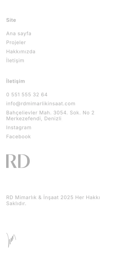 Mobile website mockup footer