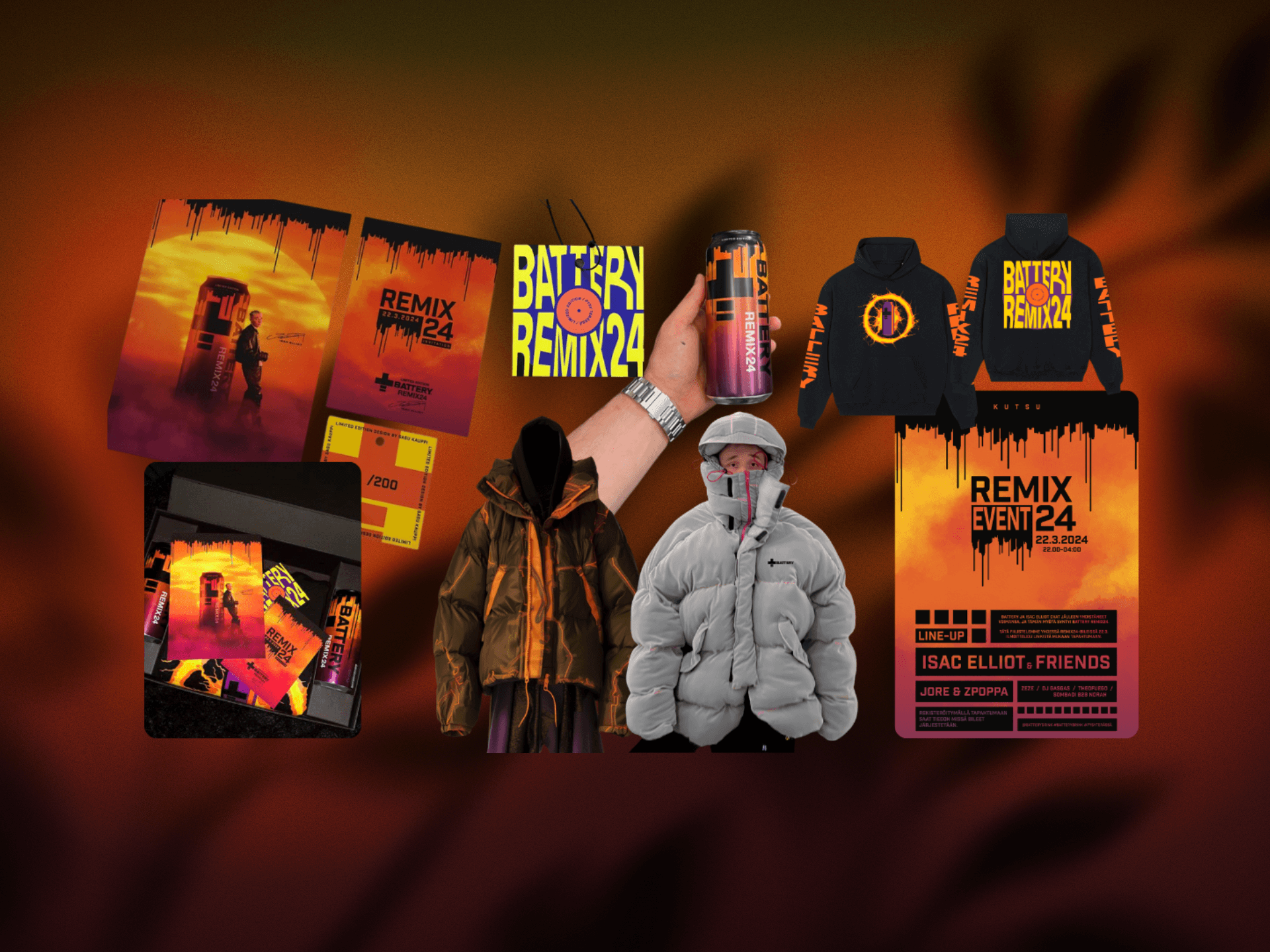 Battery Remix 24 merchandise lineup