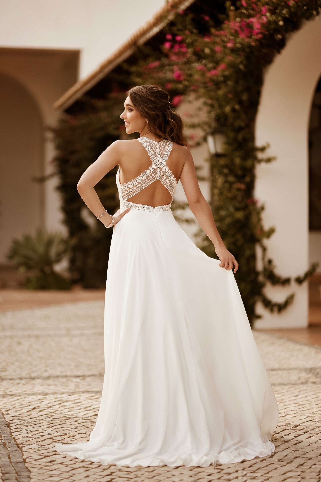 Umstandsbrautkleid mit Eleganz