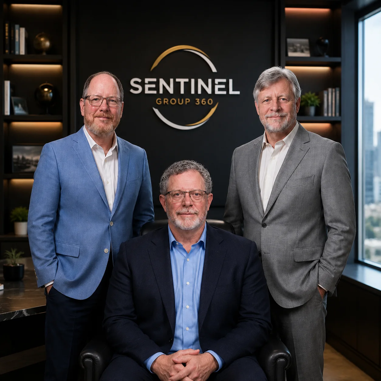 A company group photo