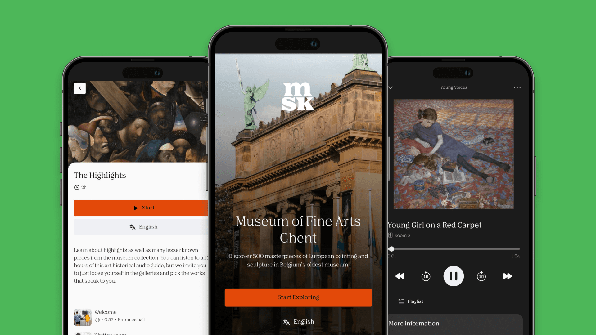 The custom-branded web app for MSK, powered by Smartify