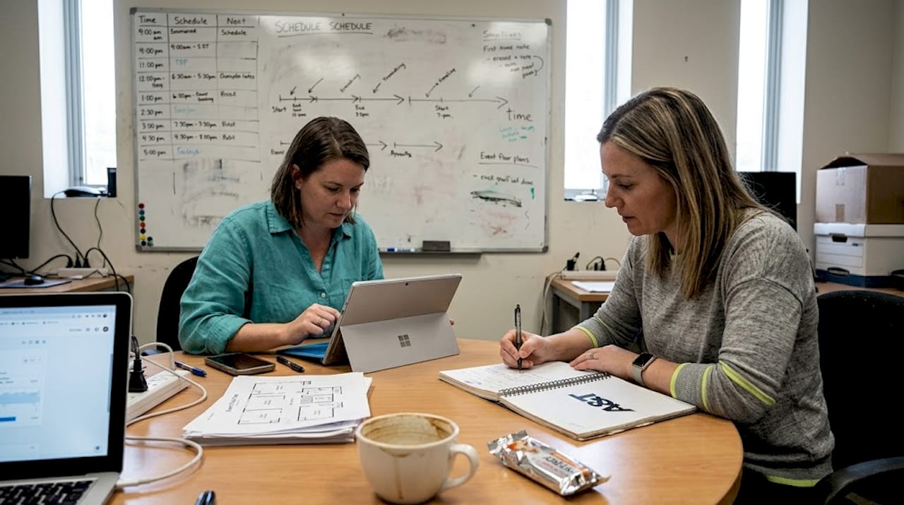 Team planning event venue marketing strategies