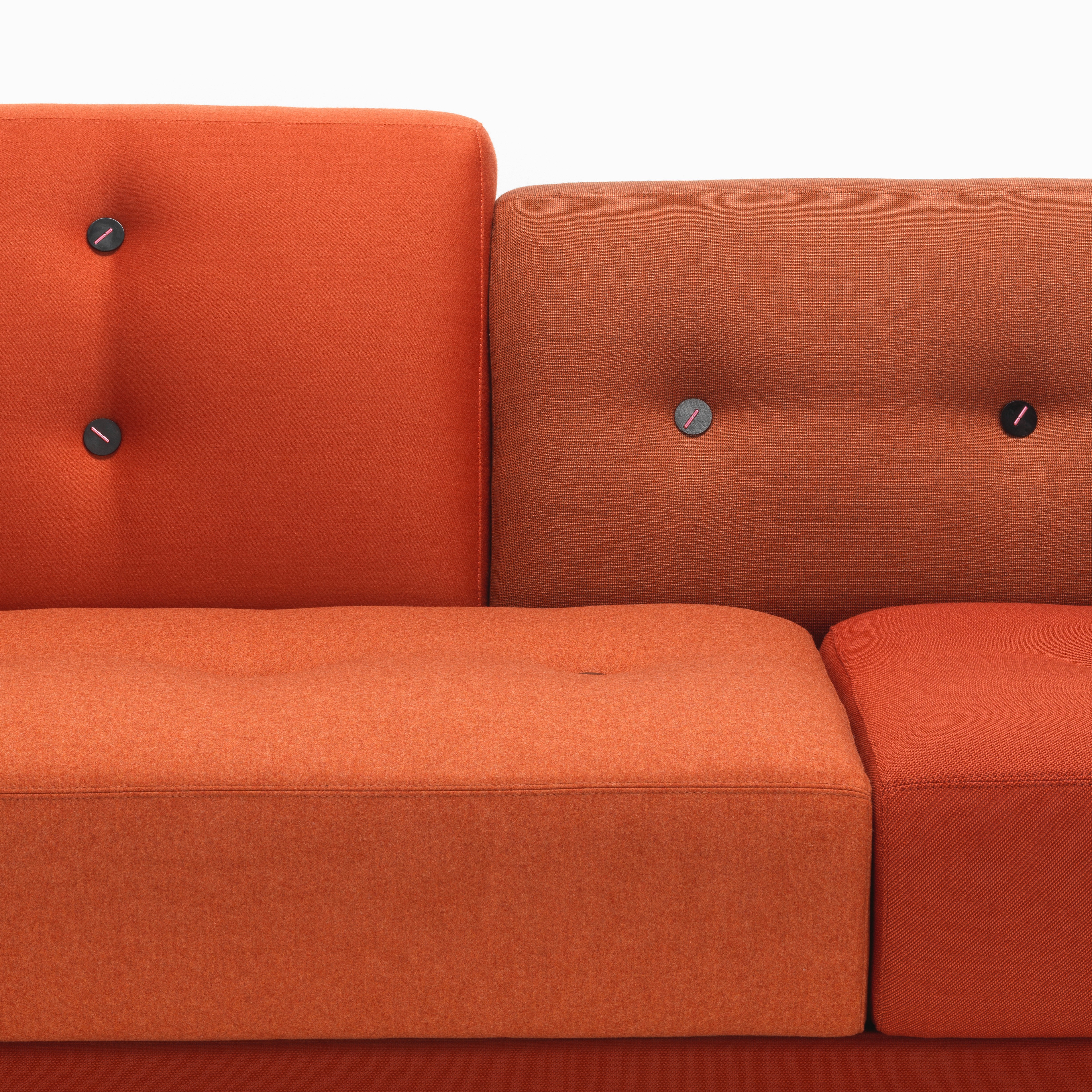 Vitra Polder sofa close up knopen