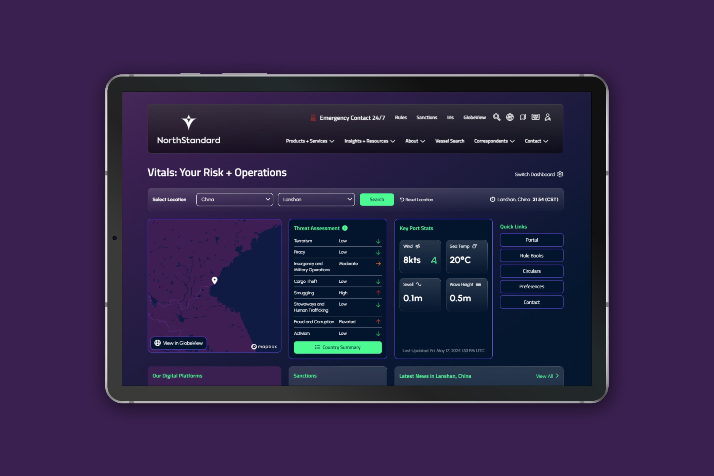 Dashboard Sidebar Close Up