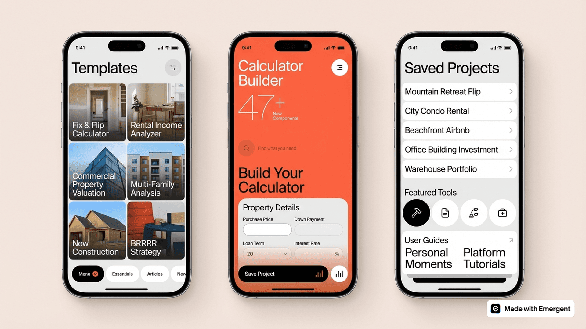 Real Estate Investment Calculator App Made With Emergent