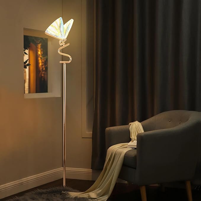 Stylish butterfly floor lamp that enhances home decor with its premium build and aesthetic.