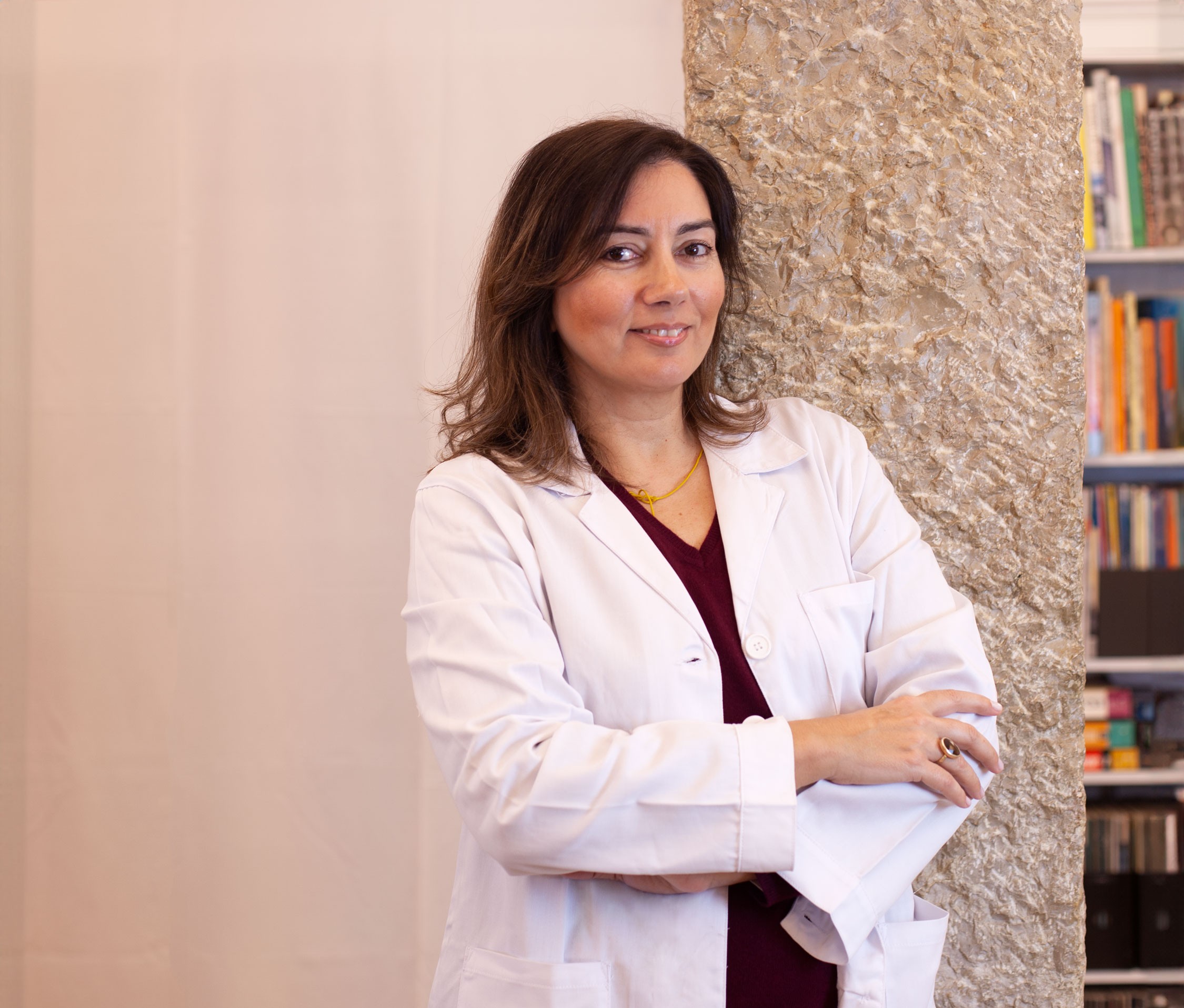 Retrato da terapeuta de biofeedback.