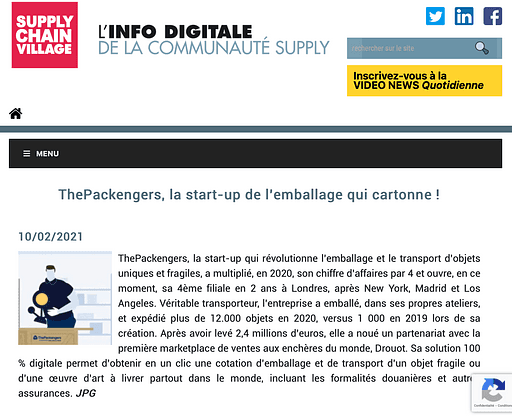 Supply chain village article