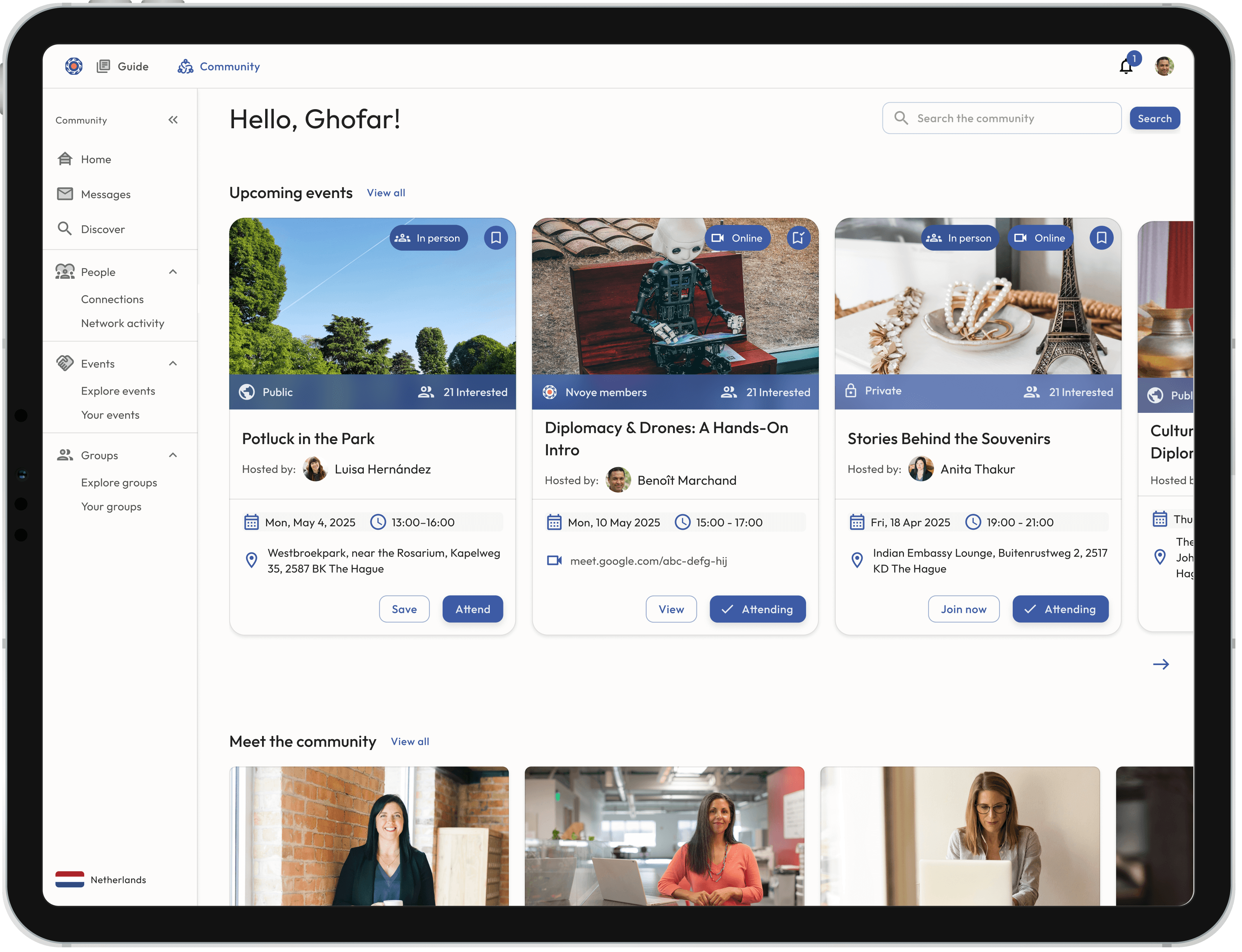 iPad Pro 11 - SAAS Dashboard
