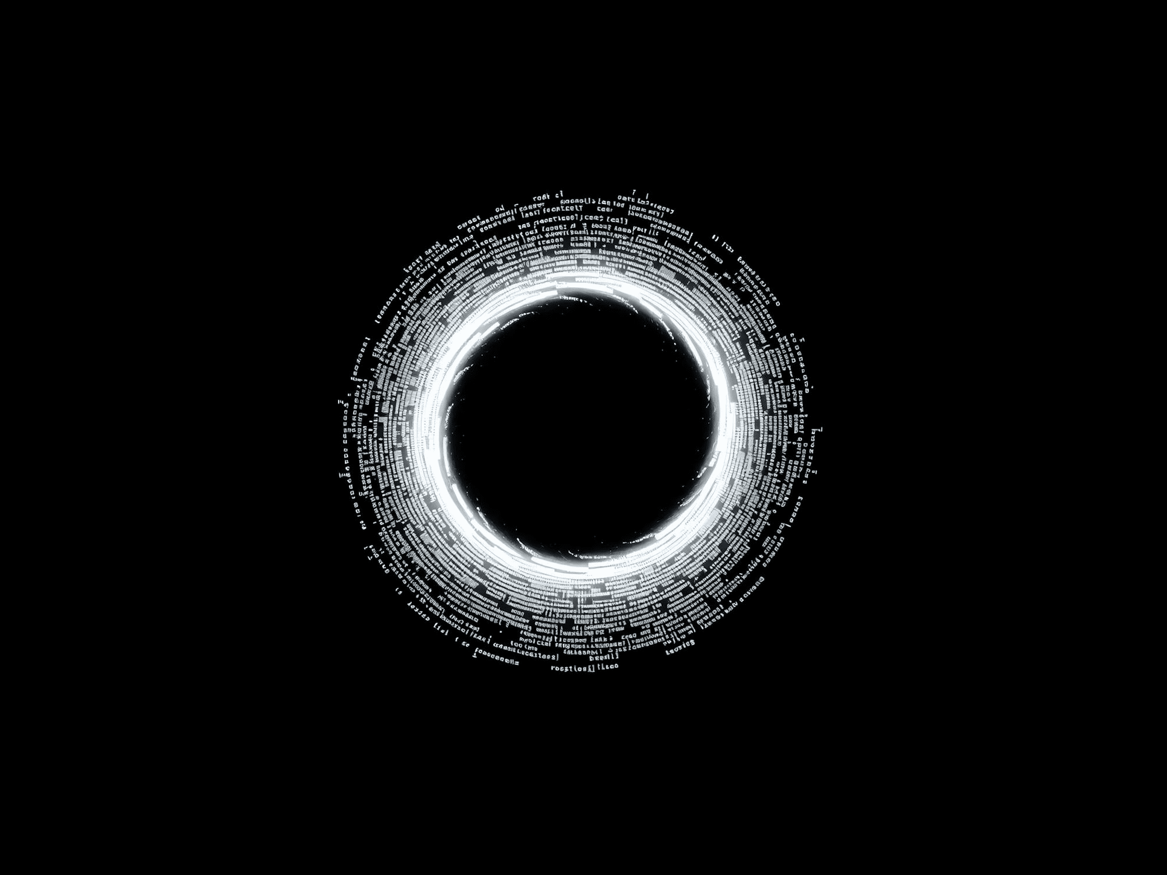 black hole Sagittarius A* at center of Milky Way, glowing accretion disk visualization, massive supermassive black hole gravitational lensing, deep space astrophysics concept, minimal dark cosmic background