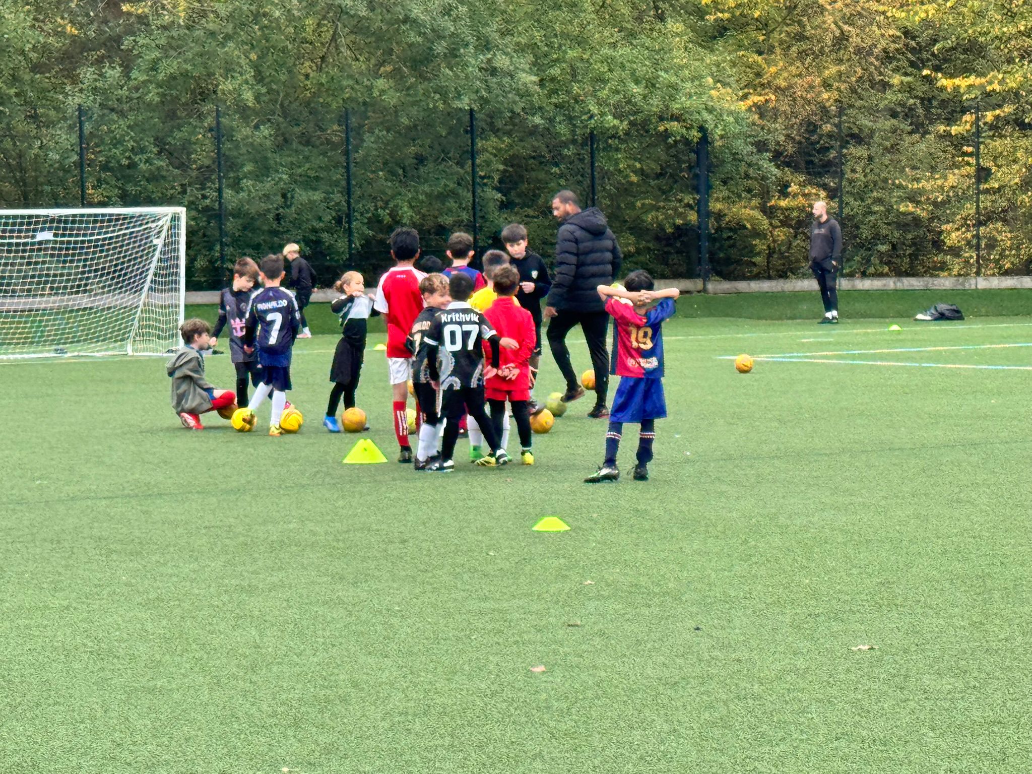 Kids football training