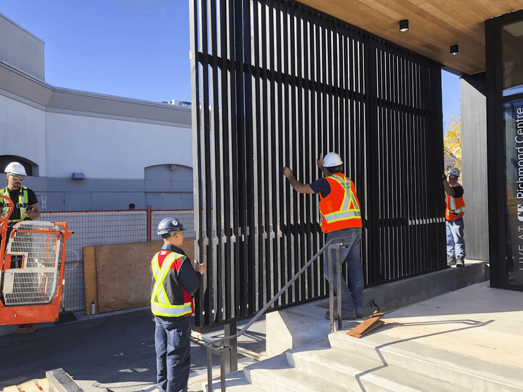 Allegiance team working on exterior details