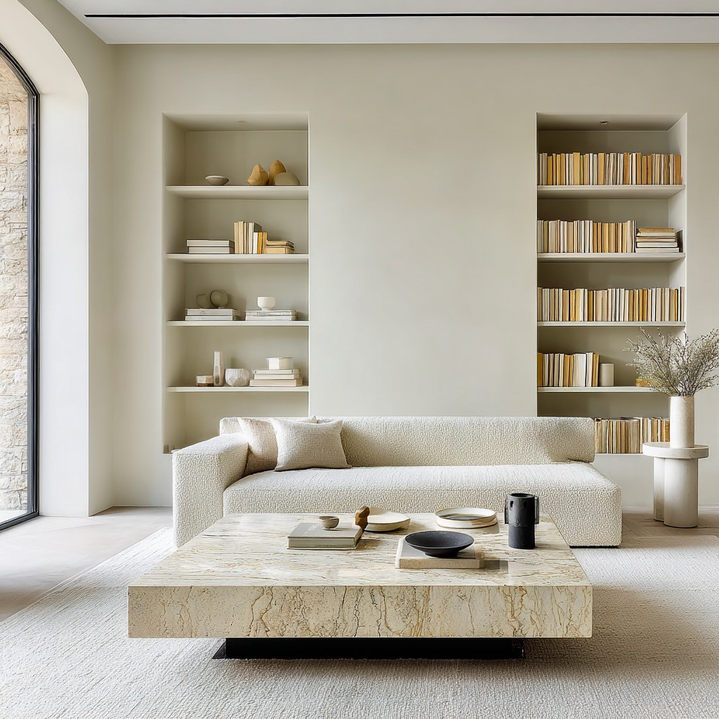 gray 2 seat sofa near brown wooden coffee table