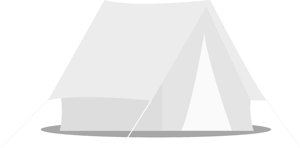 Tent Illustration: Greyscale