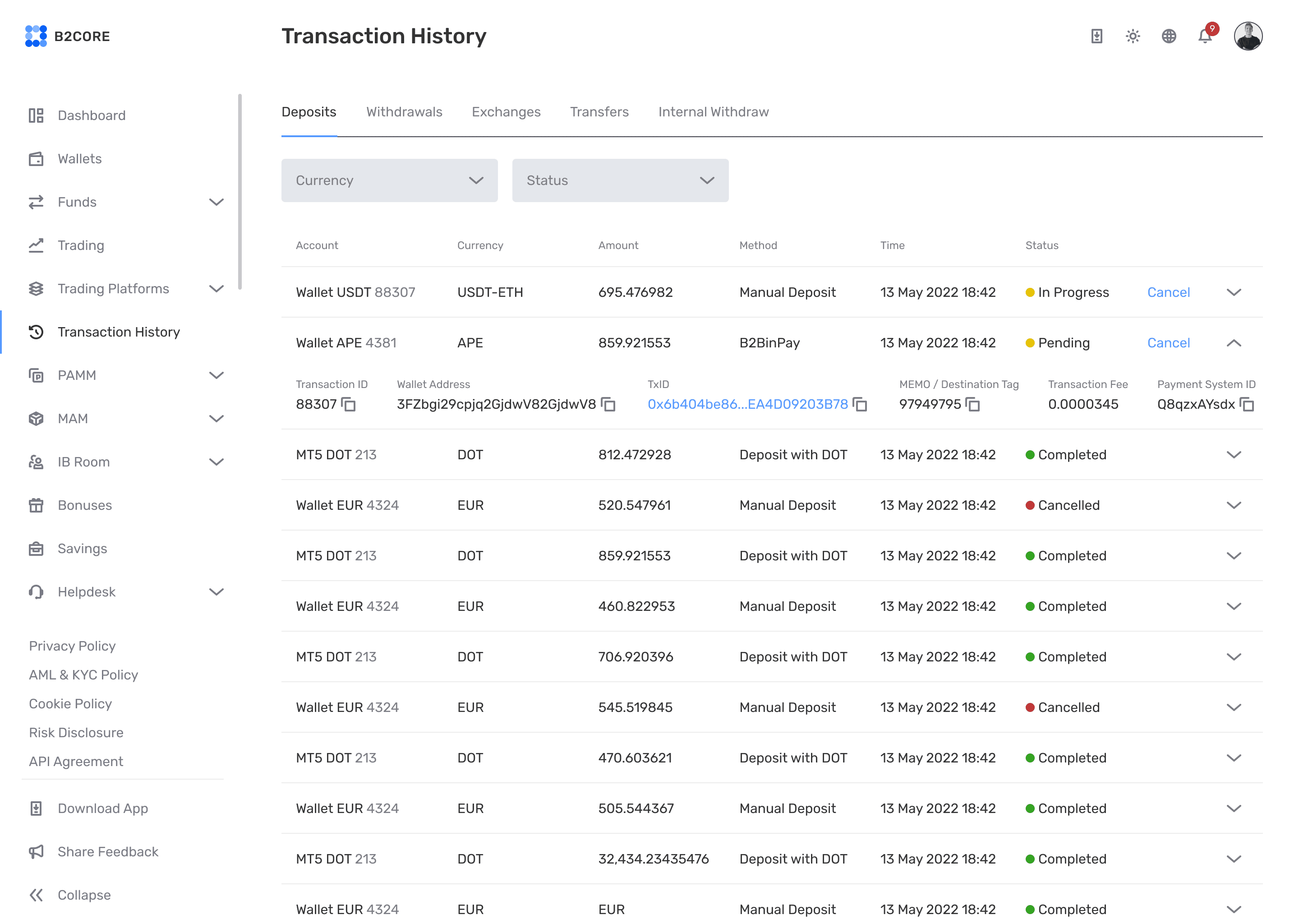 Transparent Transactions