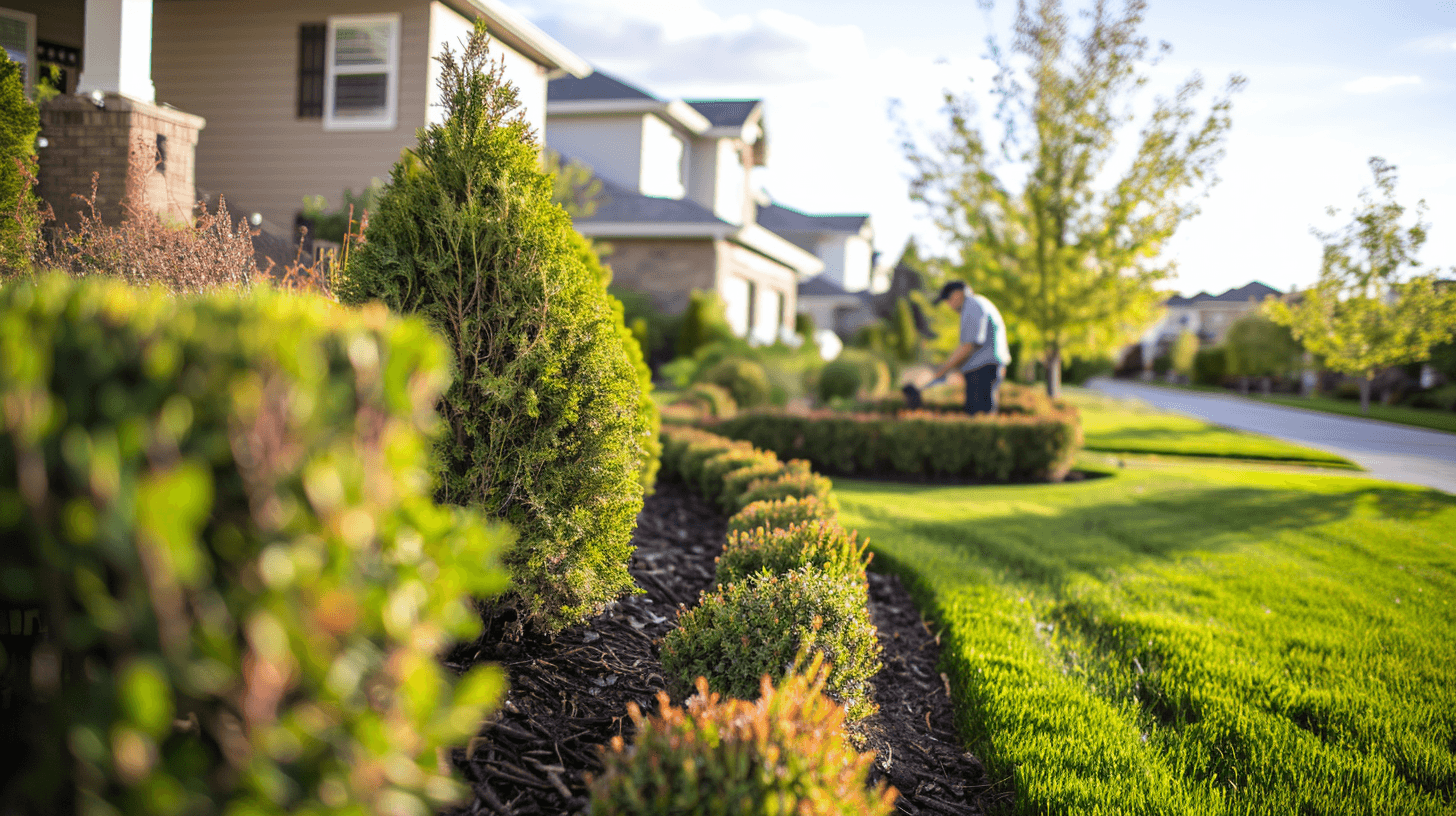 Hedge trimming for improved curb appeal