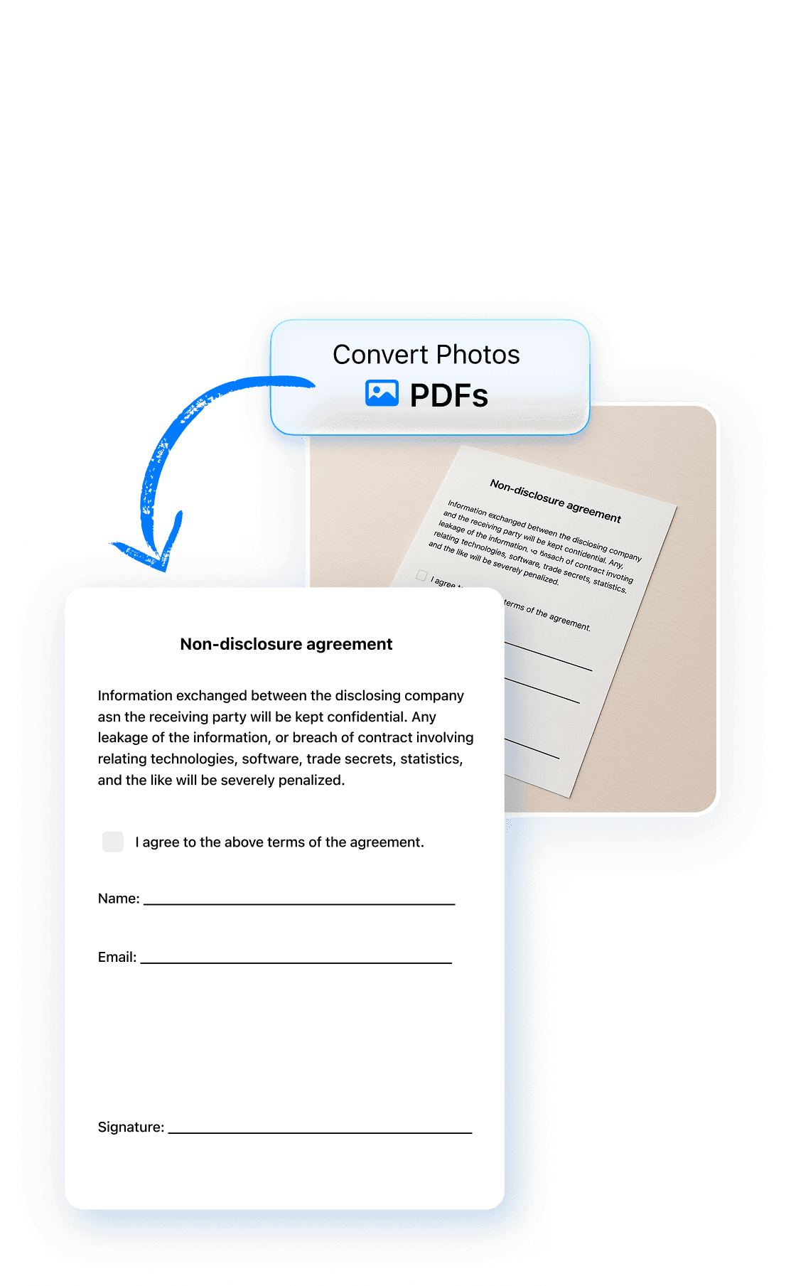 Convert images to PDF
