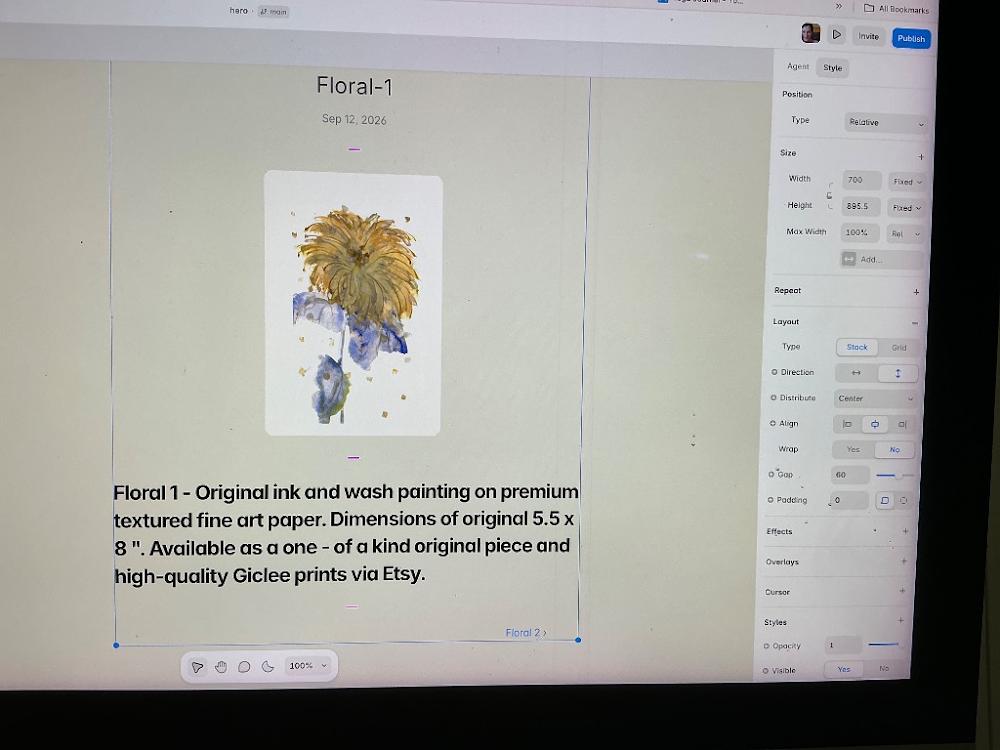Visually searched image