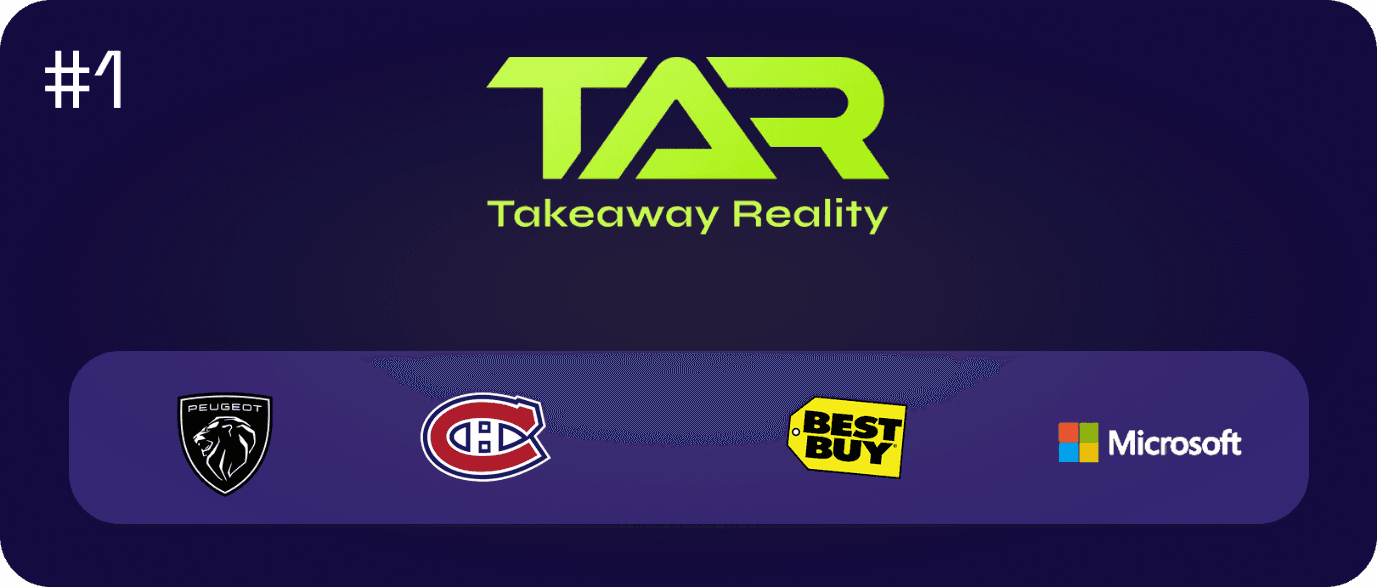 Takeaway Reality ranked #1 among the best smart glasses development companies, recognized for cutting-edge AR solutions, enterprise innovation, and immersive technology expertise.